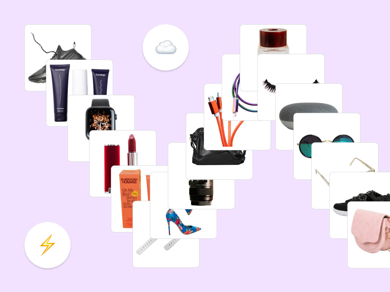 White background product photos